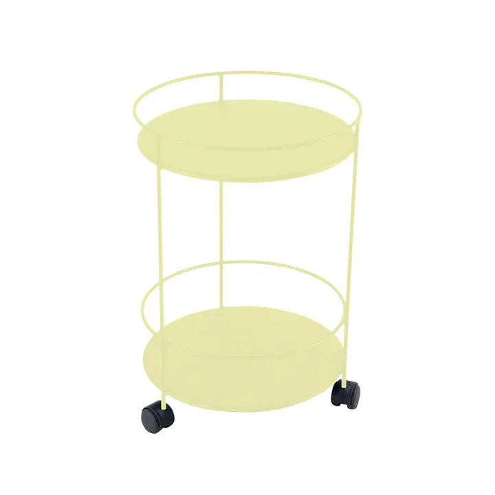 Guinguette sidobord med hjul - Frosted lemon (gul) - Fermob