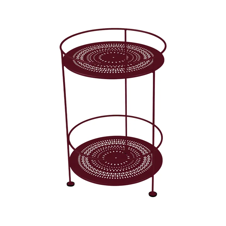 Guinguette sidobord utan hjul - Black cherry (vinröd) - Fermob