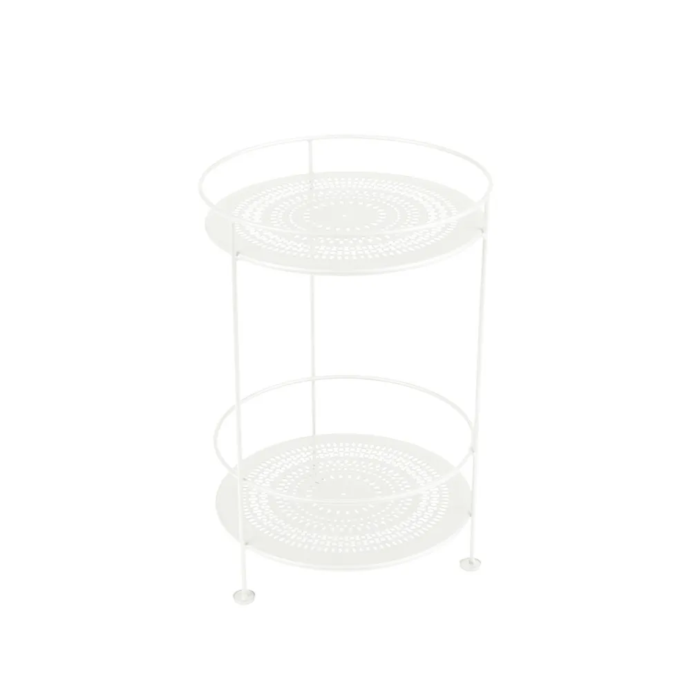 Guinguette sidobord utan hjul, Cotton white (vit) Fermob