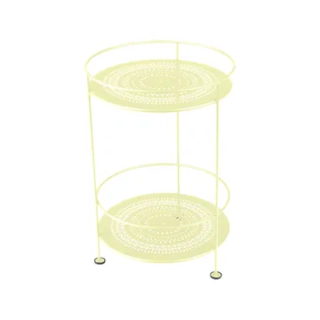 Guinguette sidobord utan hjul - Frosted lemon (gul) - Fermob