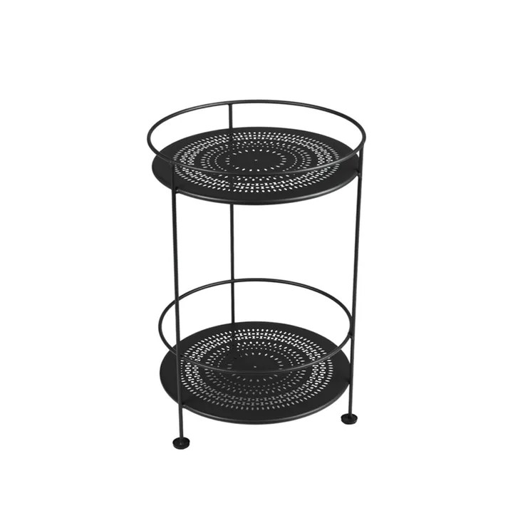 Guinguette sidobord utan hjul - Liquorice (svart) - Fermob
