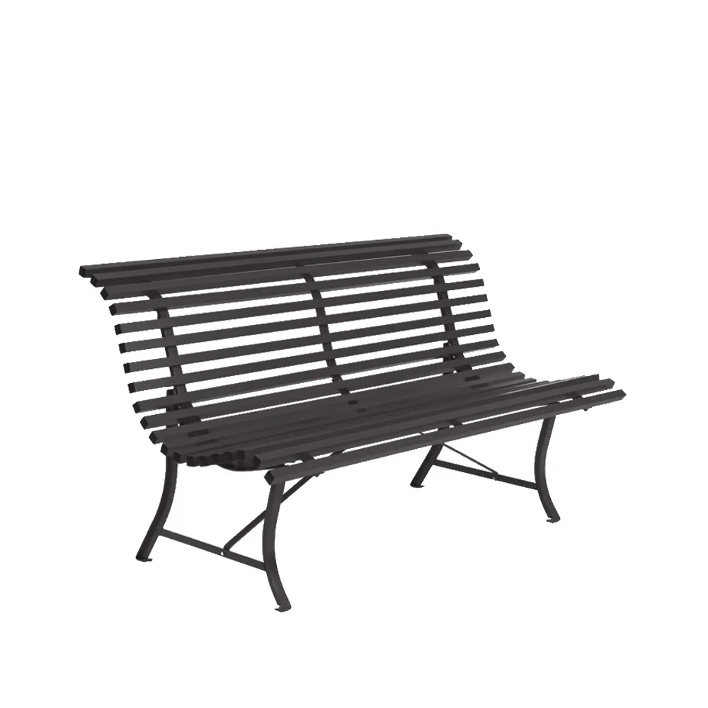 Louisiane bänk 150 cm, Anthracite (grå) Fermob
