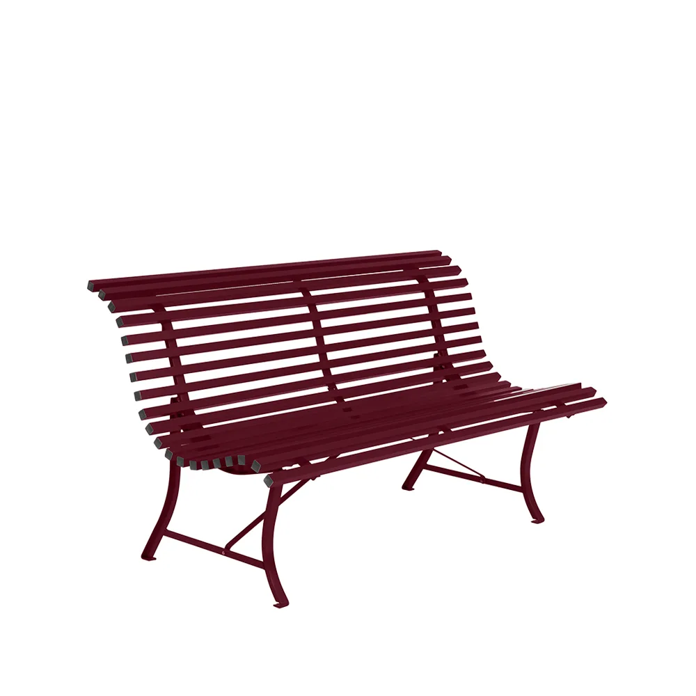 Louisiane bänk 150 cm, Black cherry (vinröd) Fermob