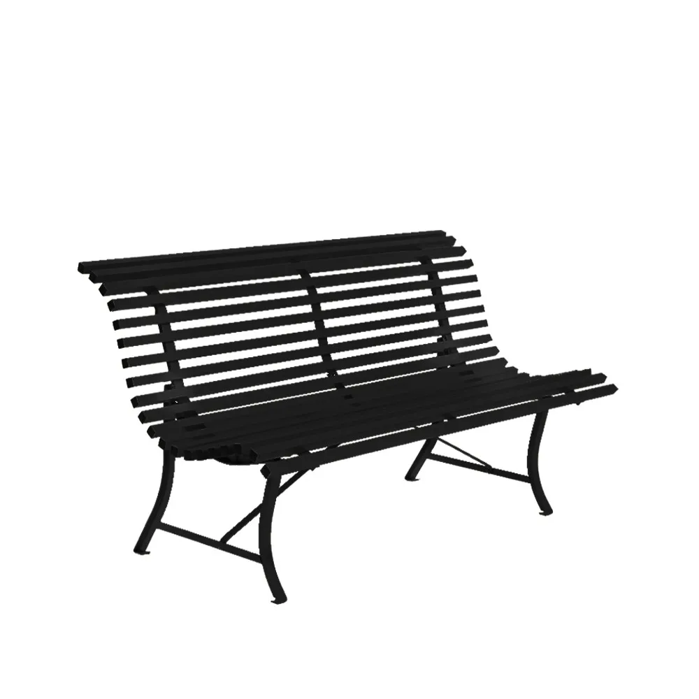 Louisiane bänk 150 cm, Liquorice (svart) Fermob