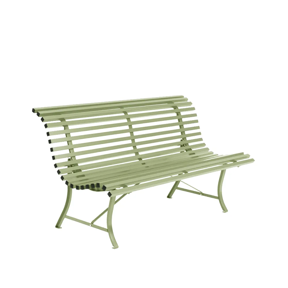 Louisiane bänk 150 cm, Willow green (grön) Fermob
