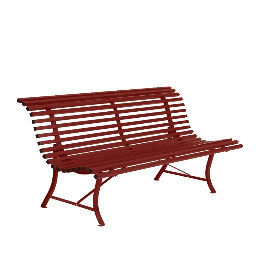 Louisiane bänk 200 cm, Chili (röd) Fermob