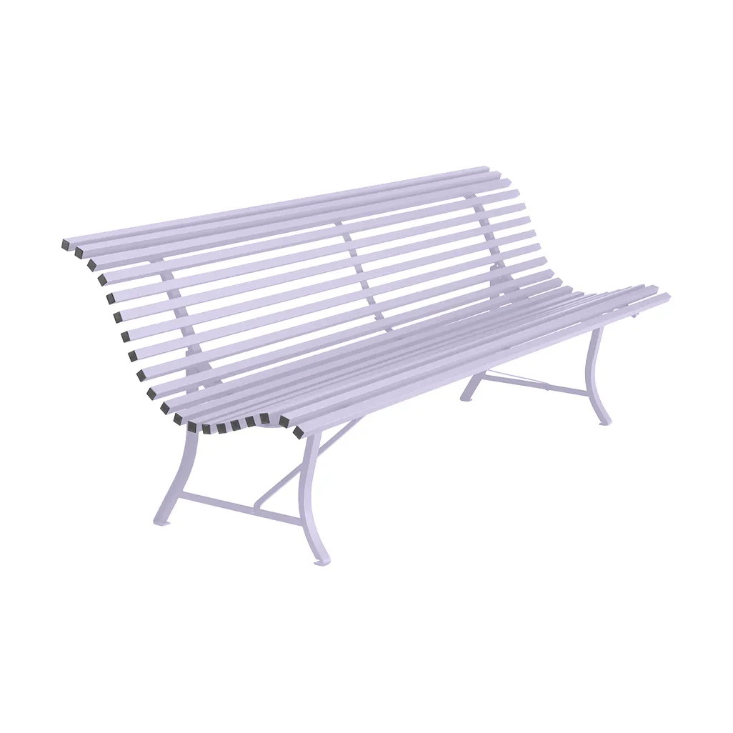Louisiane bänk 200 cm, Marshmallow (lila) Fermob