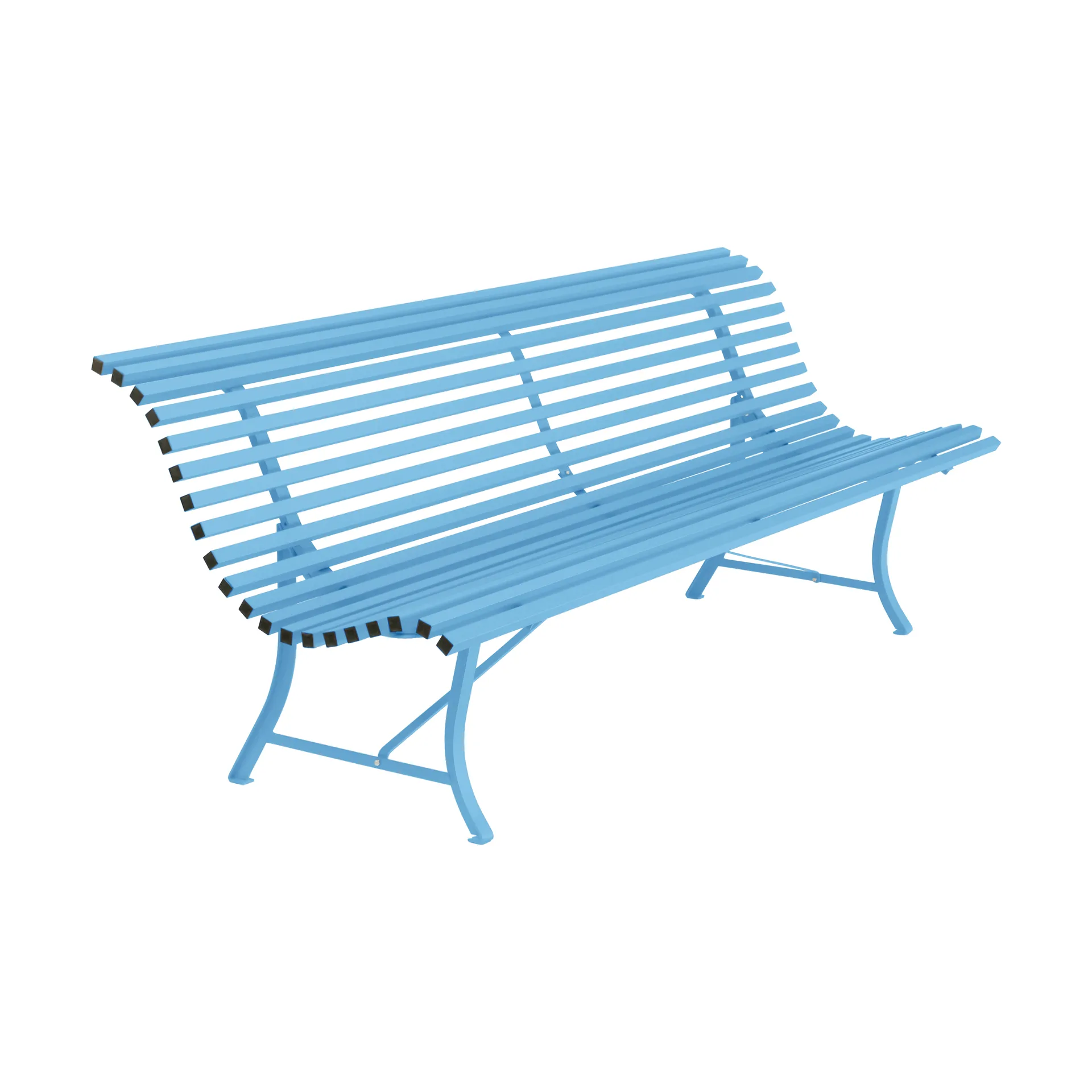 Louisiane bänk 200 cm, Maya blue (blå) Fermob