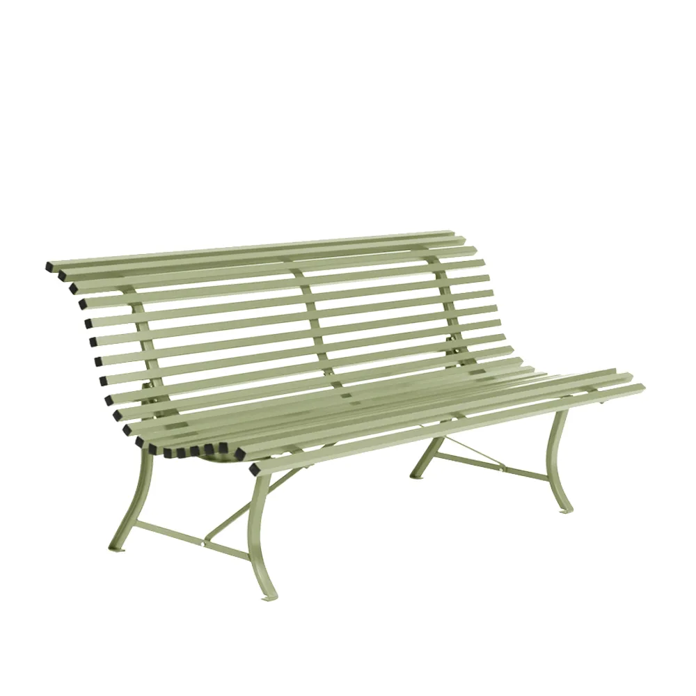 Louisiane bänk 200 cm, Willow green (grön) Fermob