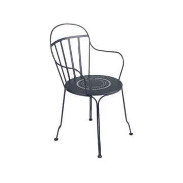 Louvre karmstol - Anthracite (grå) - Fermob