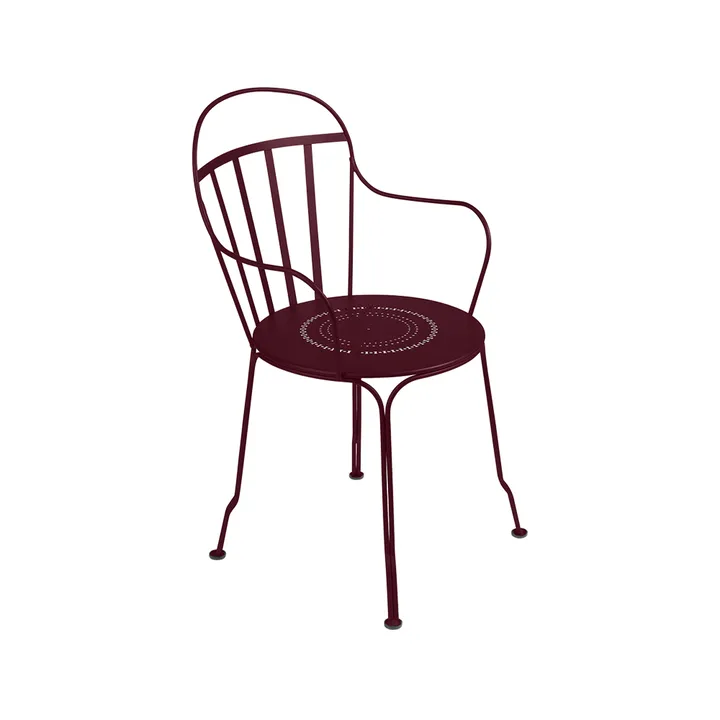 Louvre karmstol - Black cherry (vinröd) - Fermob