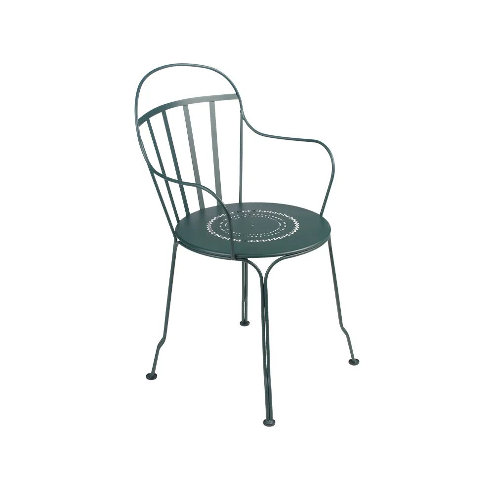 Louvre karmstol, Cedar green (grön) Fermob