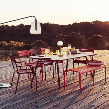Luxembourg bänk - Clay grey (grå) - Fermob