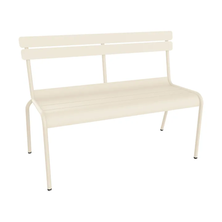 Luxembourg bänk med ryggstöd 118 cm - Latte beige (beige) - Fermob
