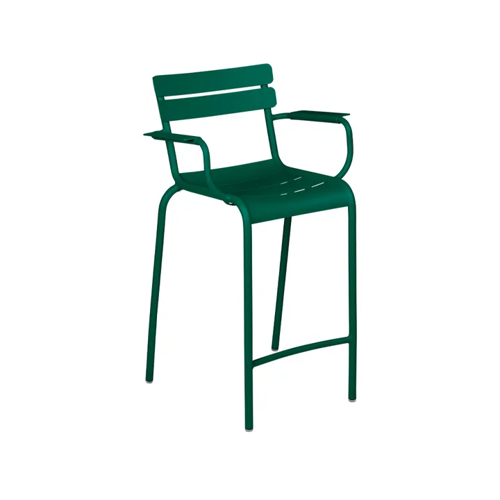 Luxembourg barstol med armstöd - Cedar green (grön) - Fermob