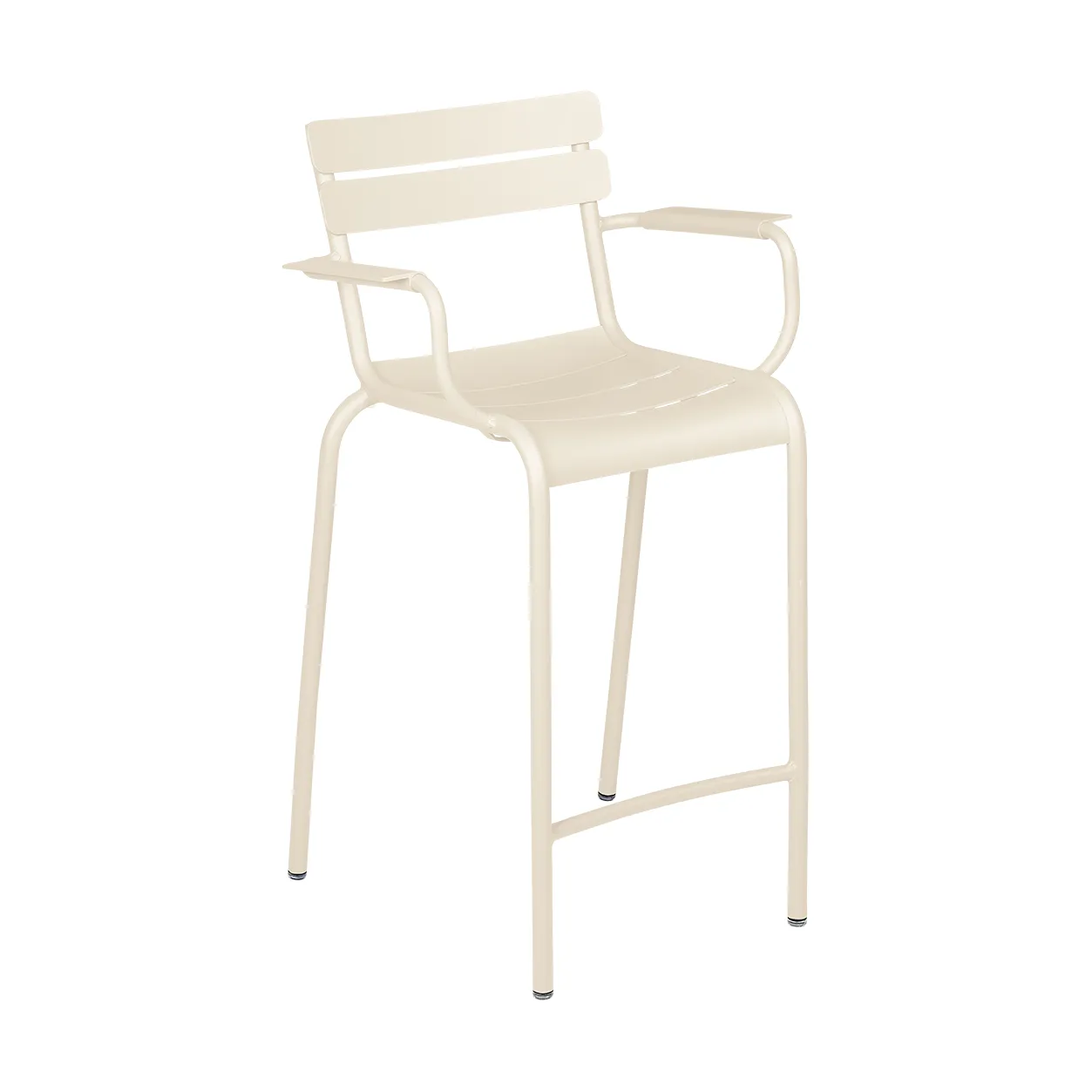 Luxembourg barstol med armstöd, Latte beige (beige) Fermob