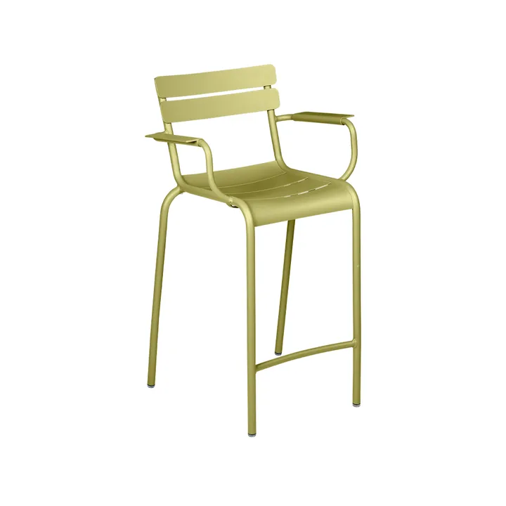 Luxembourg barstol med armstöd - Willow green (grön) - Fermob