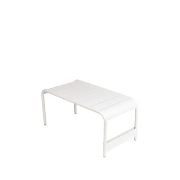 Luxembourg bord/fotpall - Cotton white (vit), large - Fermob