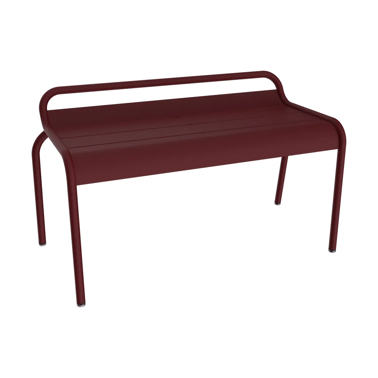 Luxembourg compact bänk, Black cherry (vinröd) Fermob
