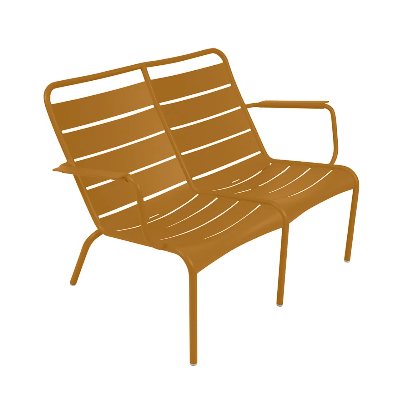 Luxembourg Duo karmstol låg, Gingerbread (brun) Fermob