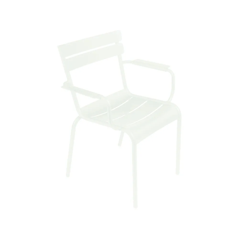 Luxembourg karmstol, Cotton white (vit) Fermob