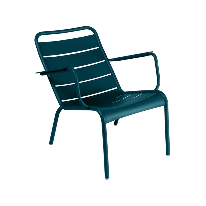 Luxembourg karmstol låg - Acapulco blue (blå) - Fermob
