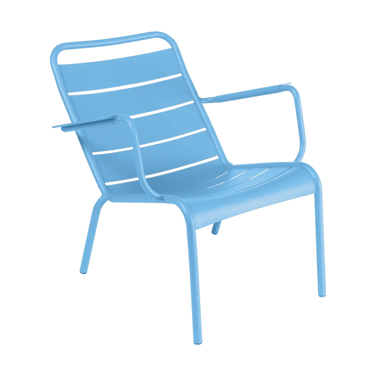 Luxembourg karmstol låg, Maya blue (blå) Fermob