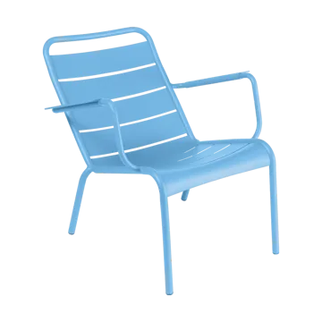 Luxembourg karmstol låg - Maya blue (blå) - Fermob