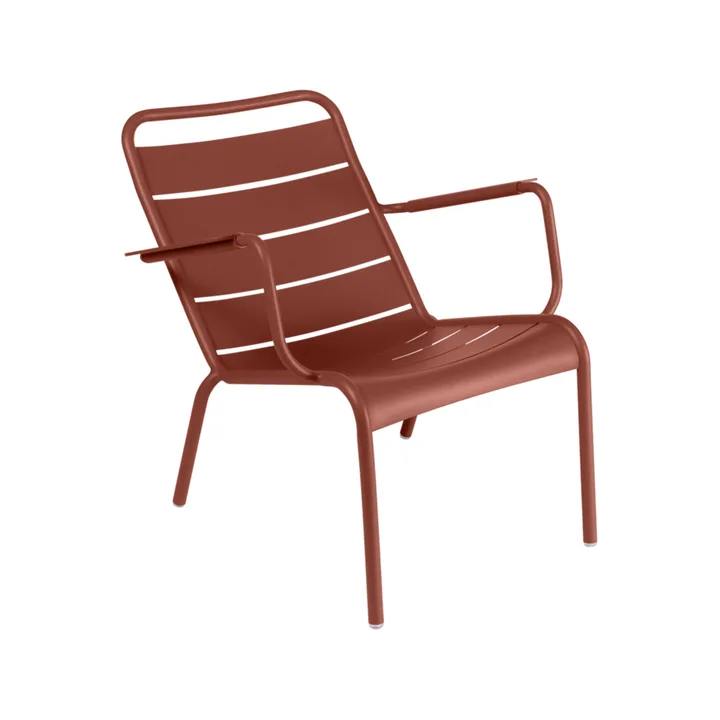 Luxembourg karmstol låg - Red ochre (röd) - Fermob