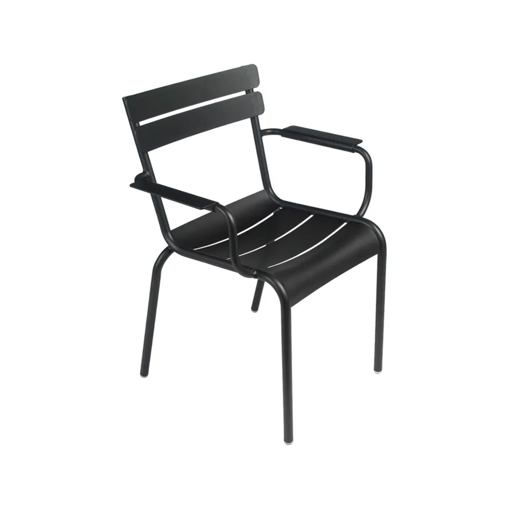 Luxembourg karmstol, Liquorice (svart) Fermob