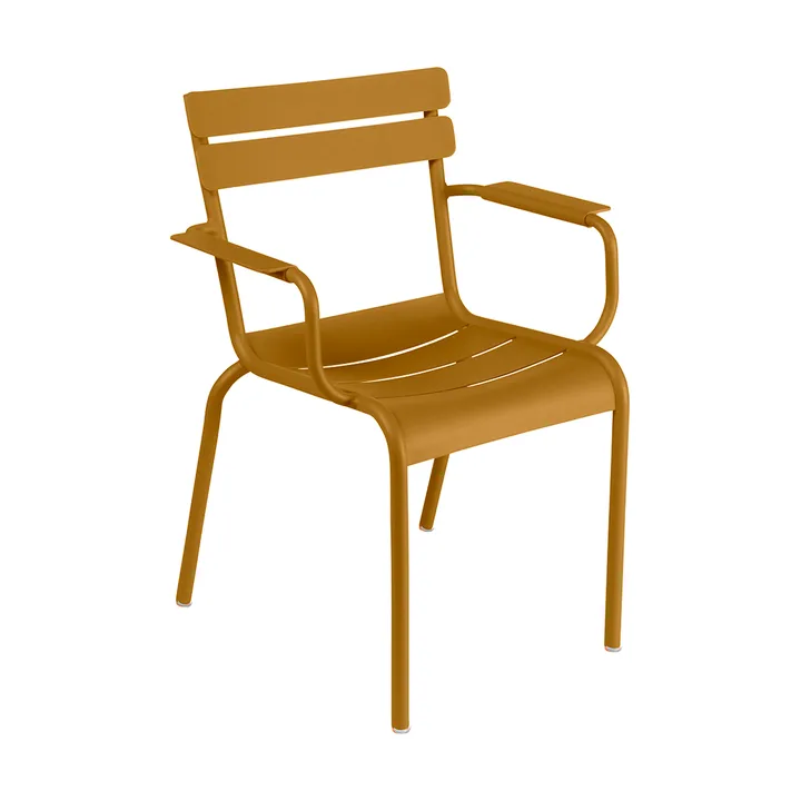 Luxembourg karmstol metall - Gingerbread (brun) - Fermob