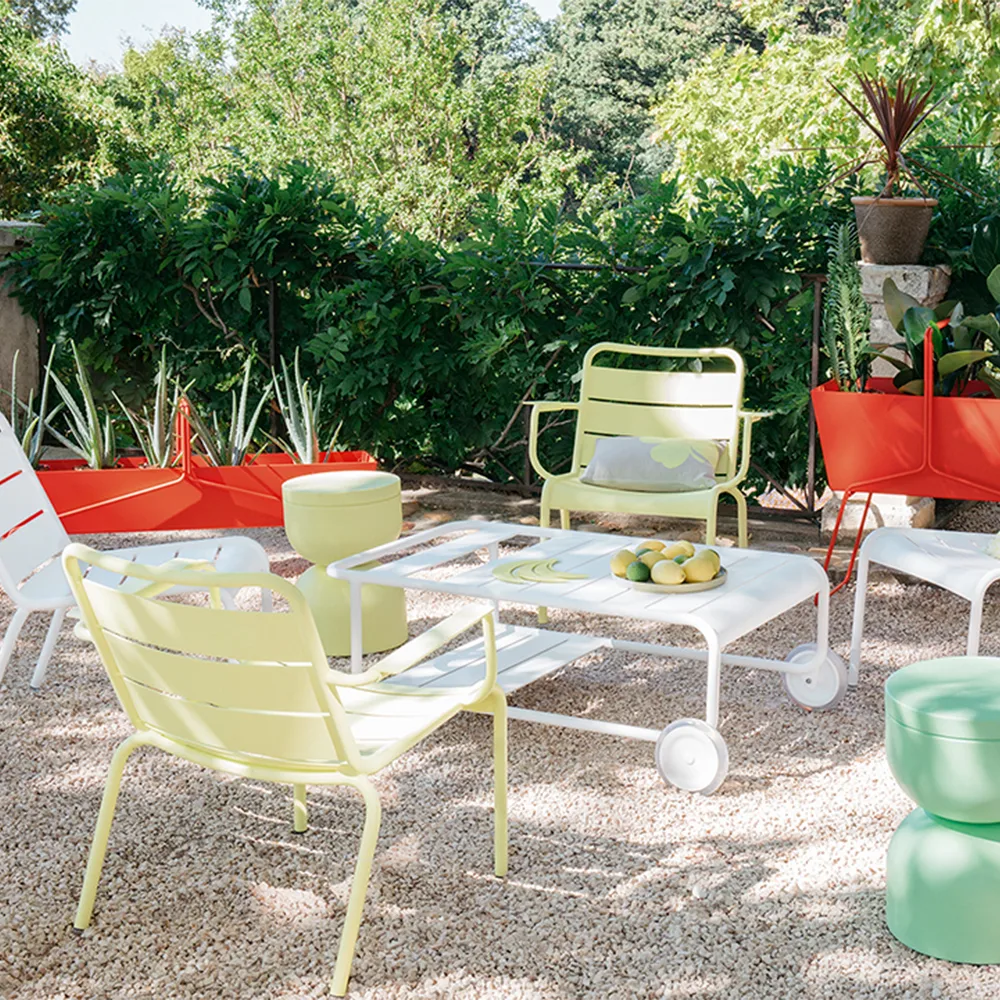 Luxembourg loungefåtölj, Clay grey (grå) Fermob