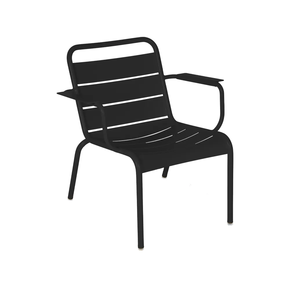 Luxembourg loungefåtölj, Liquorice (svart) Fermob