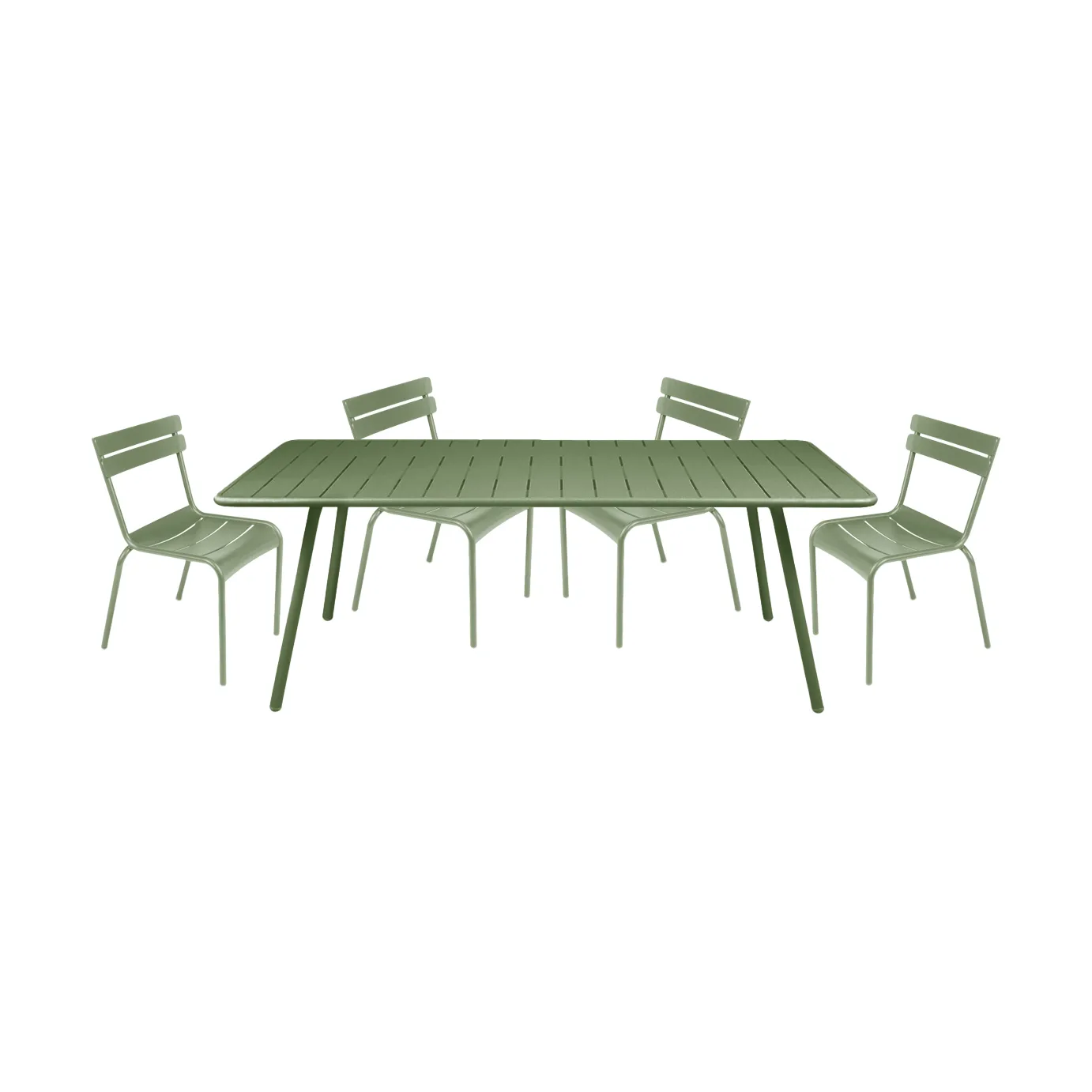 Luxembourg matgrupp 4 stolar 207x100 cm cactus Fermob