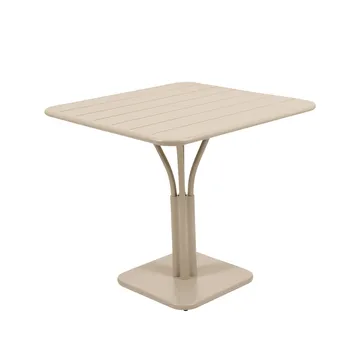 Luxembourg Pedestal bord kvadratiskt - Nutmeg (beige) - Fermob