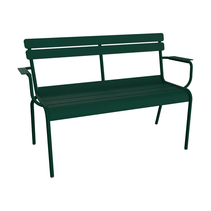 Luxembourg soffa med armstöd 131x55,5x86 cm - Cedar green (grön) - Fermob