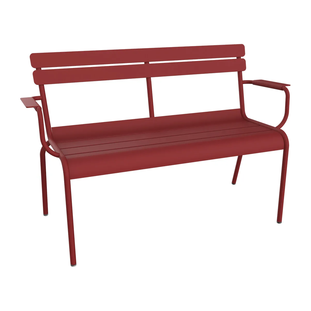 Luxembourg soffa med armstöd 131x55,5x86 cm, Chili (röd) Fermob