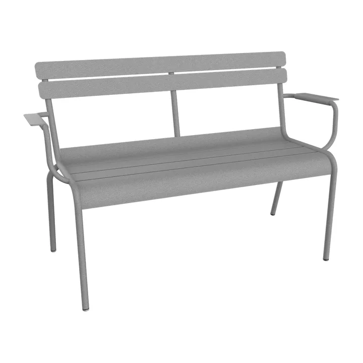 Luxembourg soffa med armstöd 131x55,5x86 cm - Lapilli Grey - Fermob
