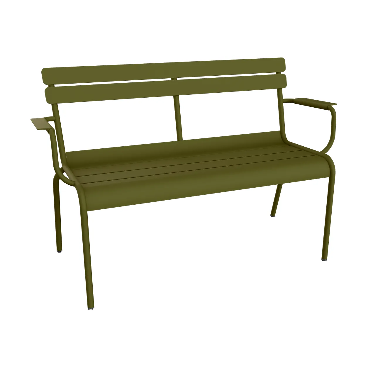 Luxembourg soffa med armstöd 131x55,5x86 cm, Pesto (grön) Fermob