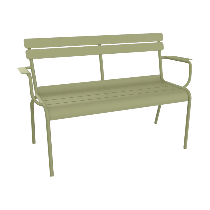 Luxembourg soffa med armstöd 131x55,5x86 cm - Willow green (grön) - Fermob