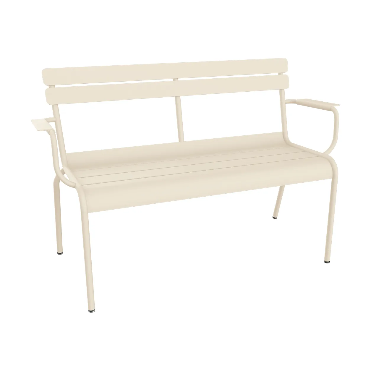 Luxembourg trädgårdsbänk 131 cm, Latte beige (beige) Fermob