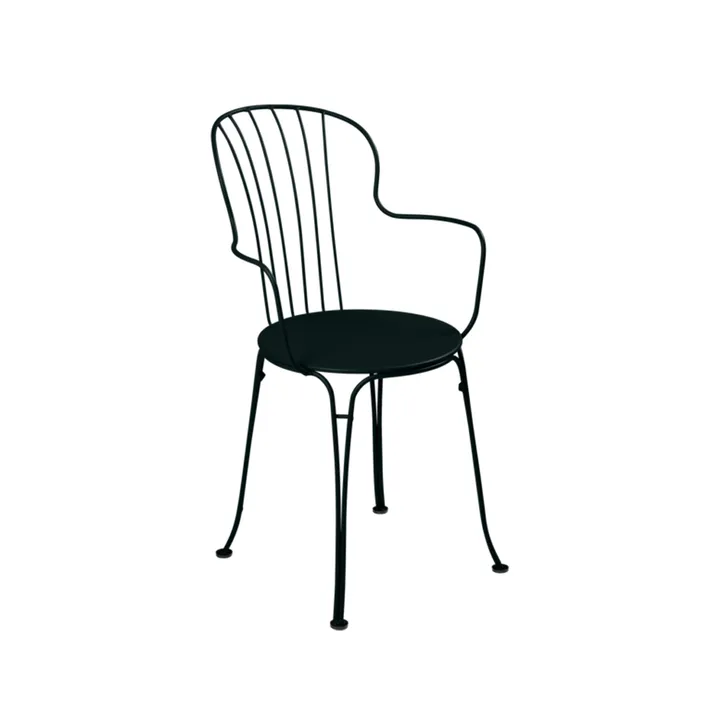Opera+ karmstol - Liquorice (svart) - Fermob