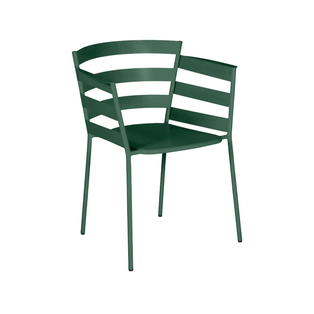 Rythmic karmstol, Cedar green (grön) Fermob