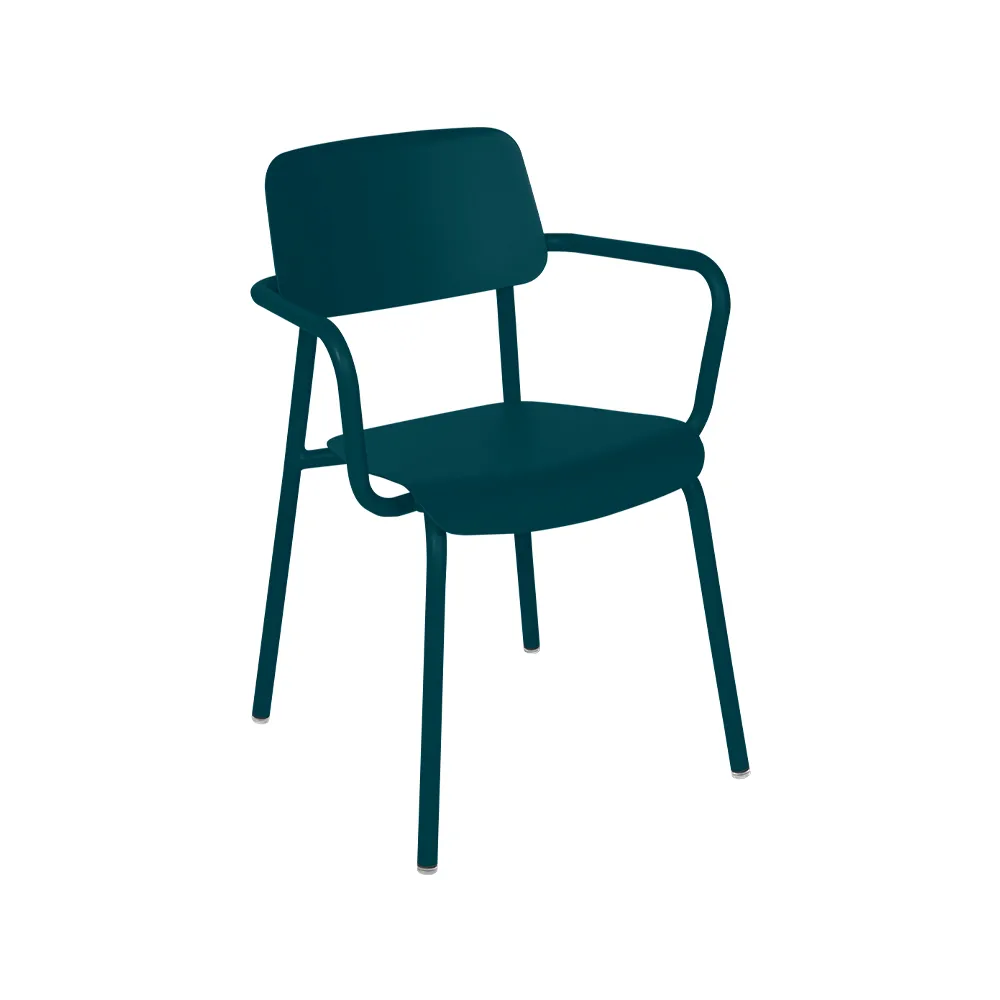 Studie karmstol, Acapulco blue (blå)(blå), stapelbar Fermob