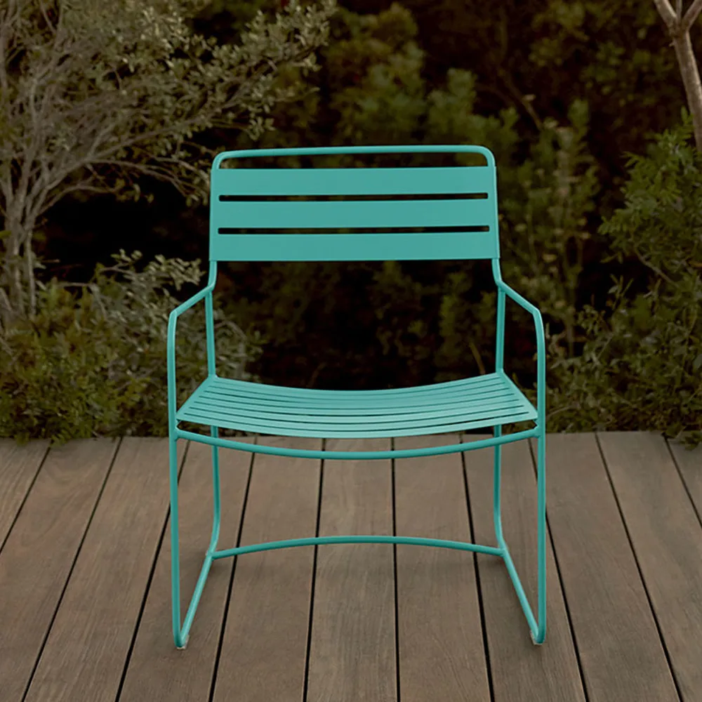 Surprising karmstol låg, Cedar green (grön) Fermob