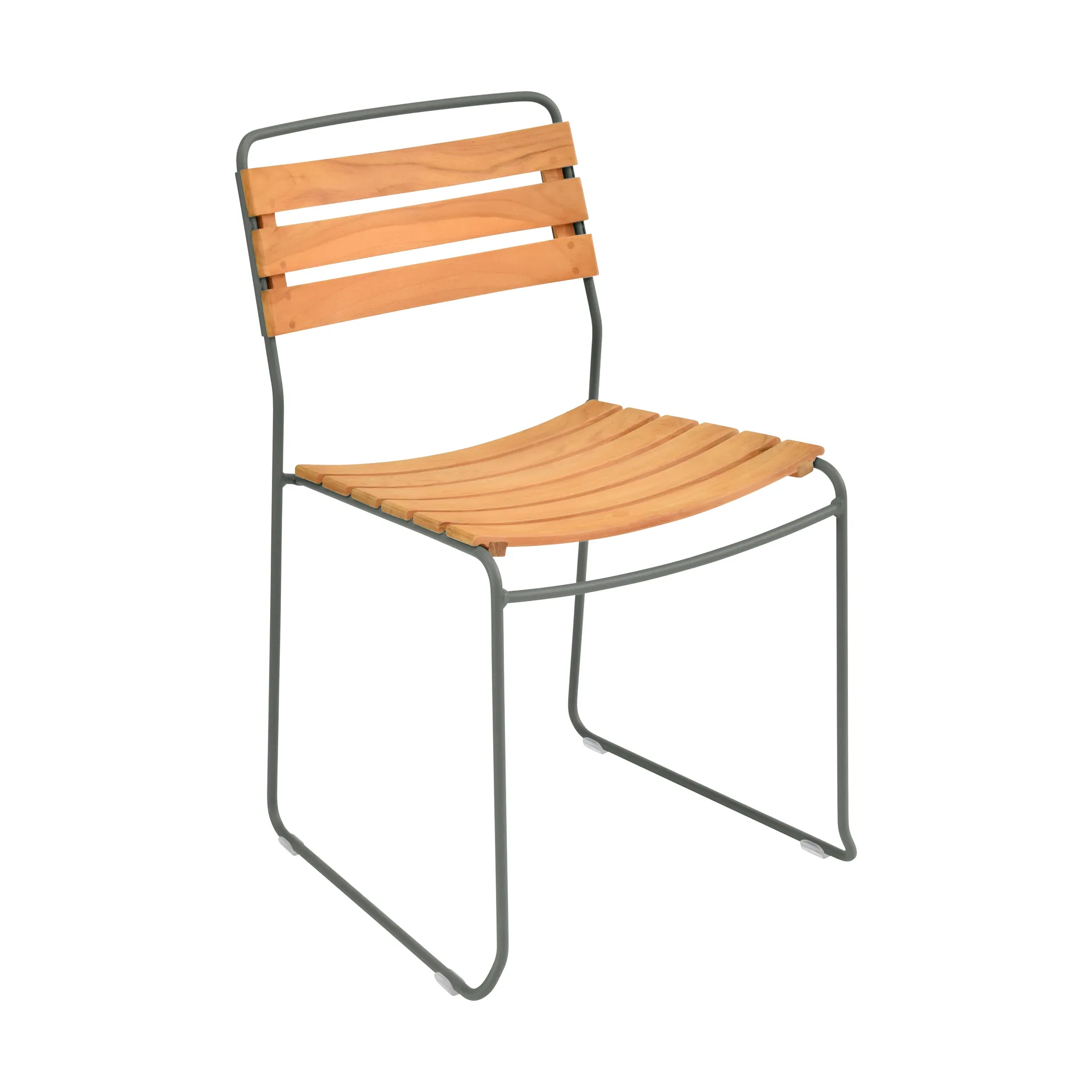 Surprising Teak stol, Rosemary (grön) Fermob