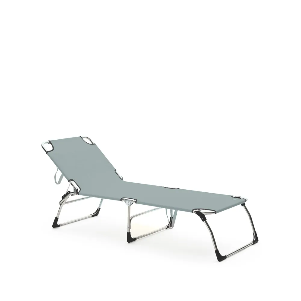 Amigo XXL solsäng, Sage green-aluminium Fiam