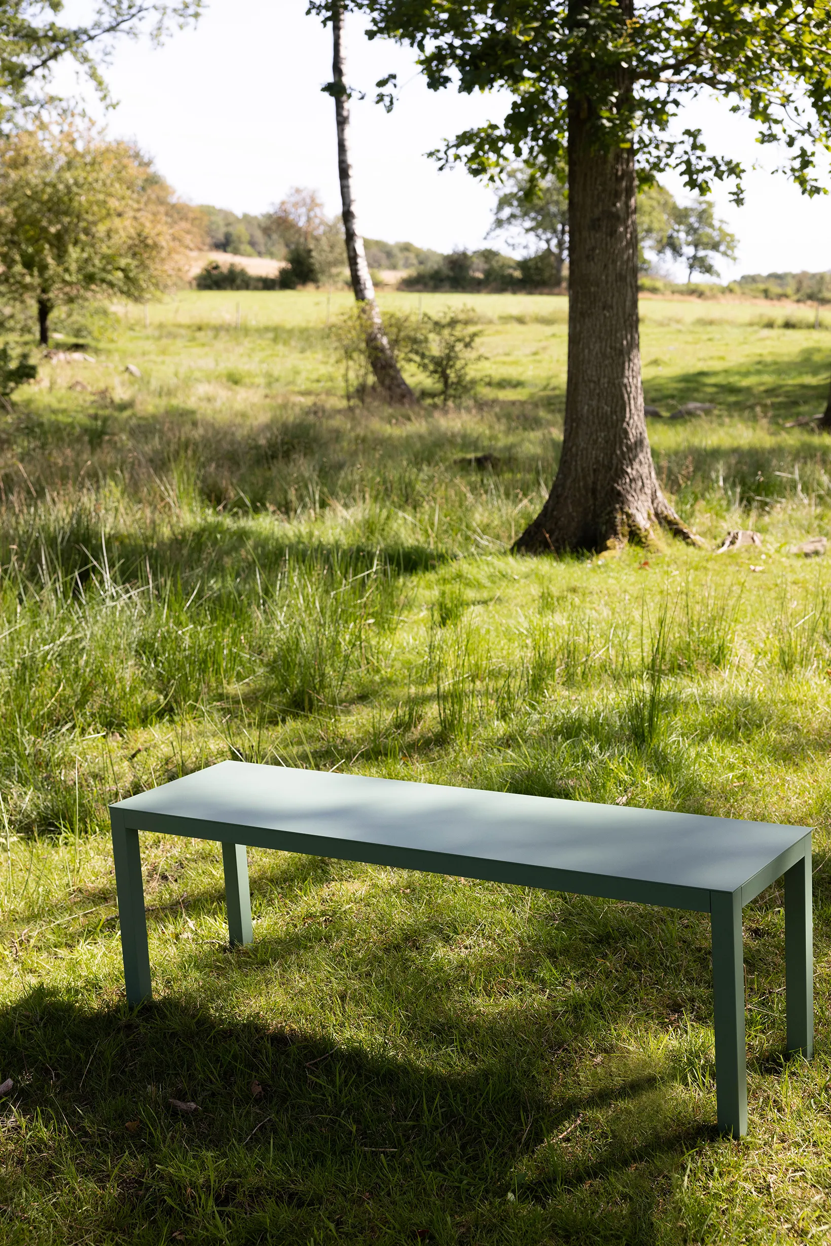 Aria bänk, Sage green Fiam