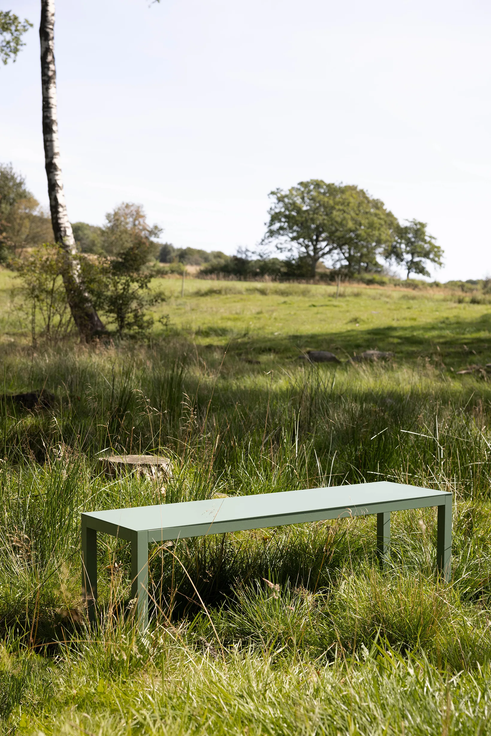 Aria bänk, Sage green Fiam