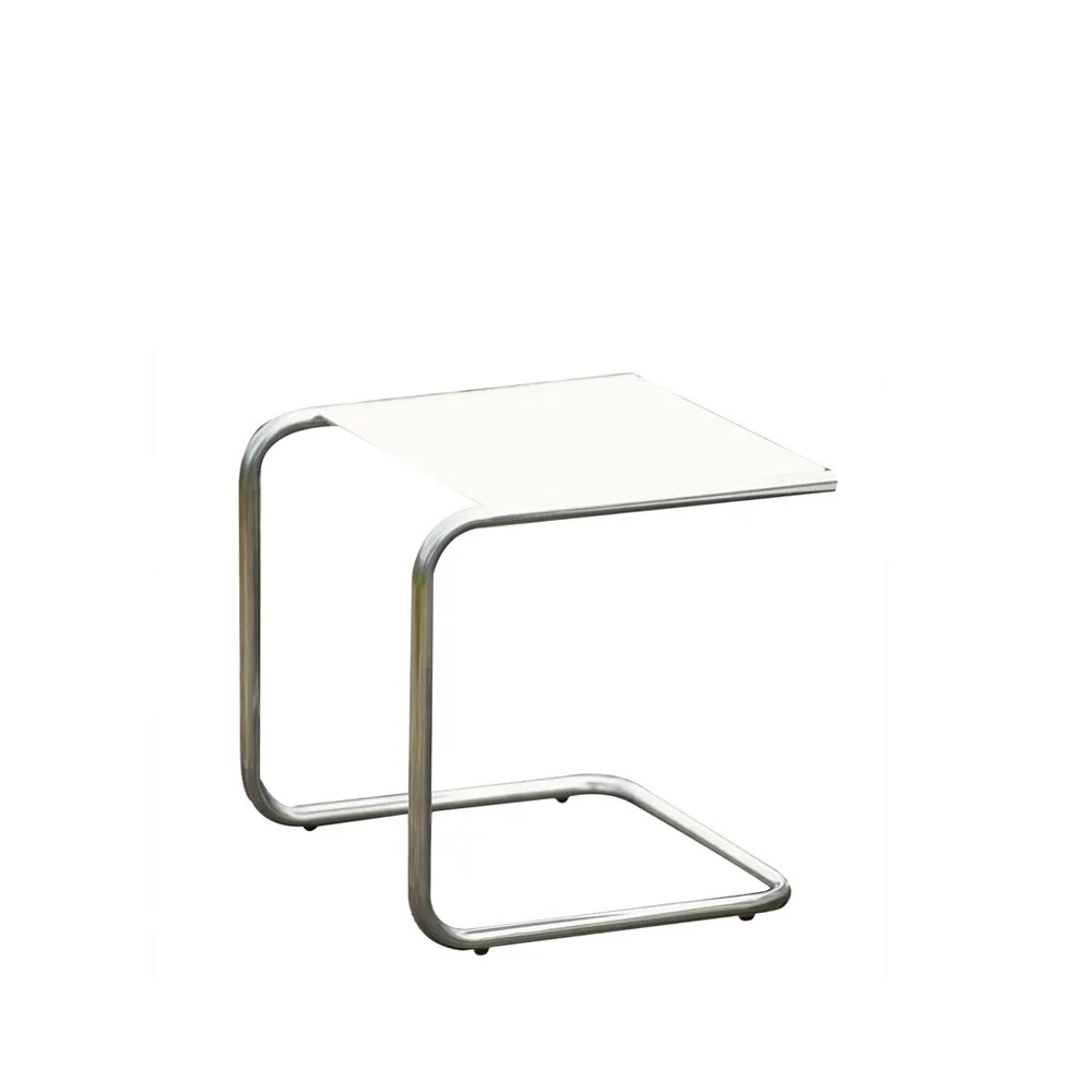 Club sidobord, Vit, aluminiumstativ Fiam